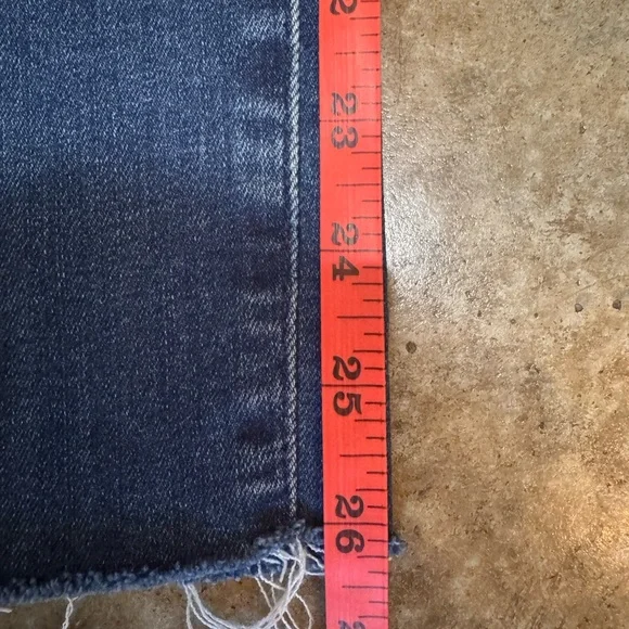 Agolde Dark Blue Straight Leg Jeans - Picture 5 of 5